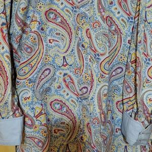 Men's Tommy Hilfiger 80s 2ply long sleeve button up shirt